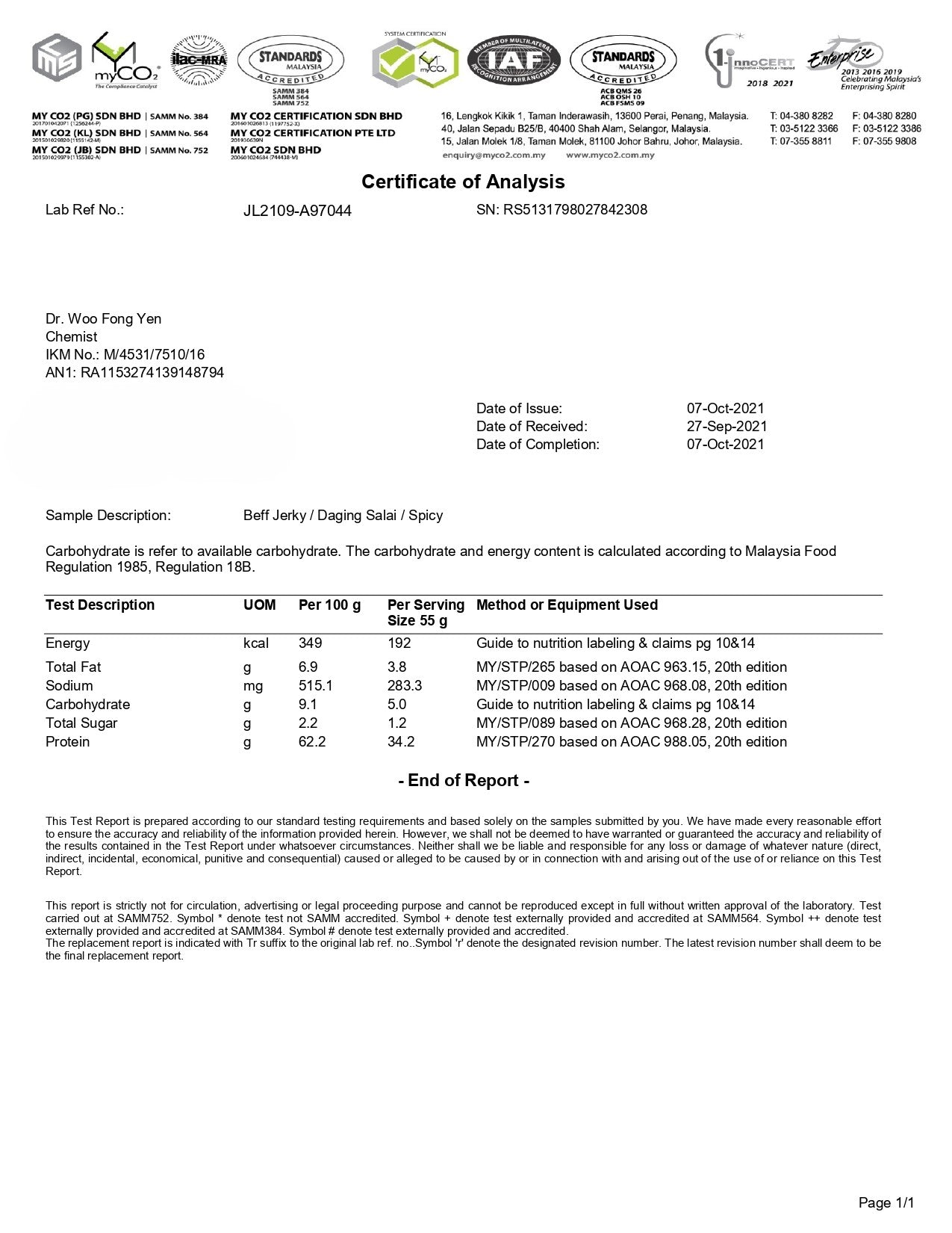 Hot & Spicy Smoked Beef Jerky