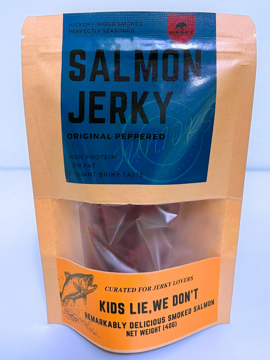 Salmon Jerky - Original Peppered & Smoked